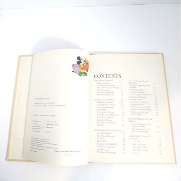 1973 DISNEY'S Wonderful World Of Knowledge Book Vol 1 - Picture 2 of 3